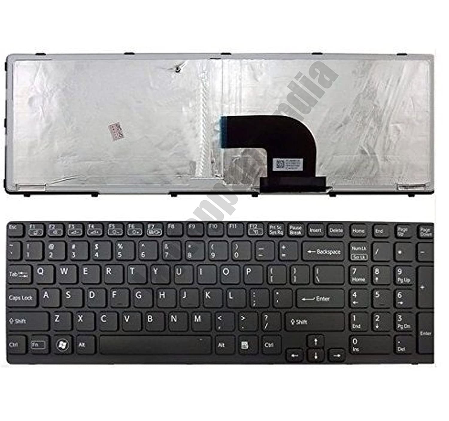 WISTAR Laptop Keyboard Compatible for Sony VAIO SVE15 SV-E15 SV-E15 SVE15 SVE151C11T SVE151D11L SVE151E11T Series (Black)